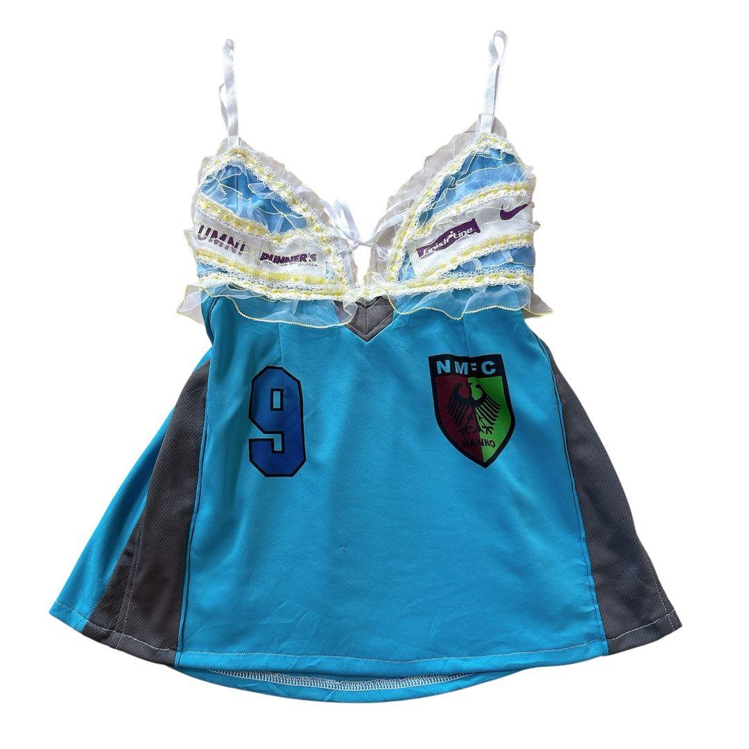 y2k 平成ギャル リメイク古着 キャミソール ユニフォーム レース 激