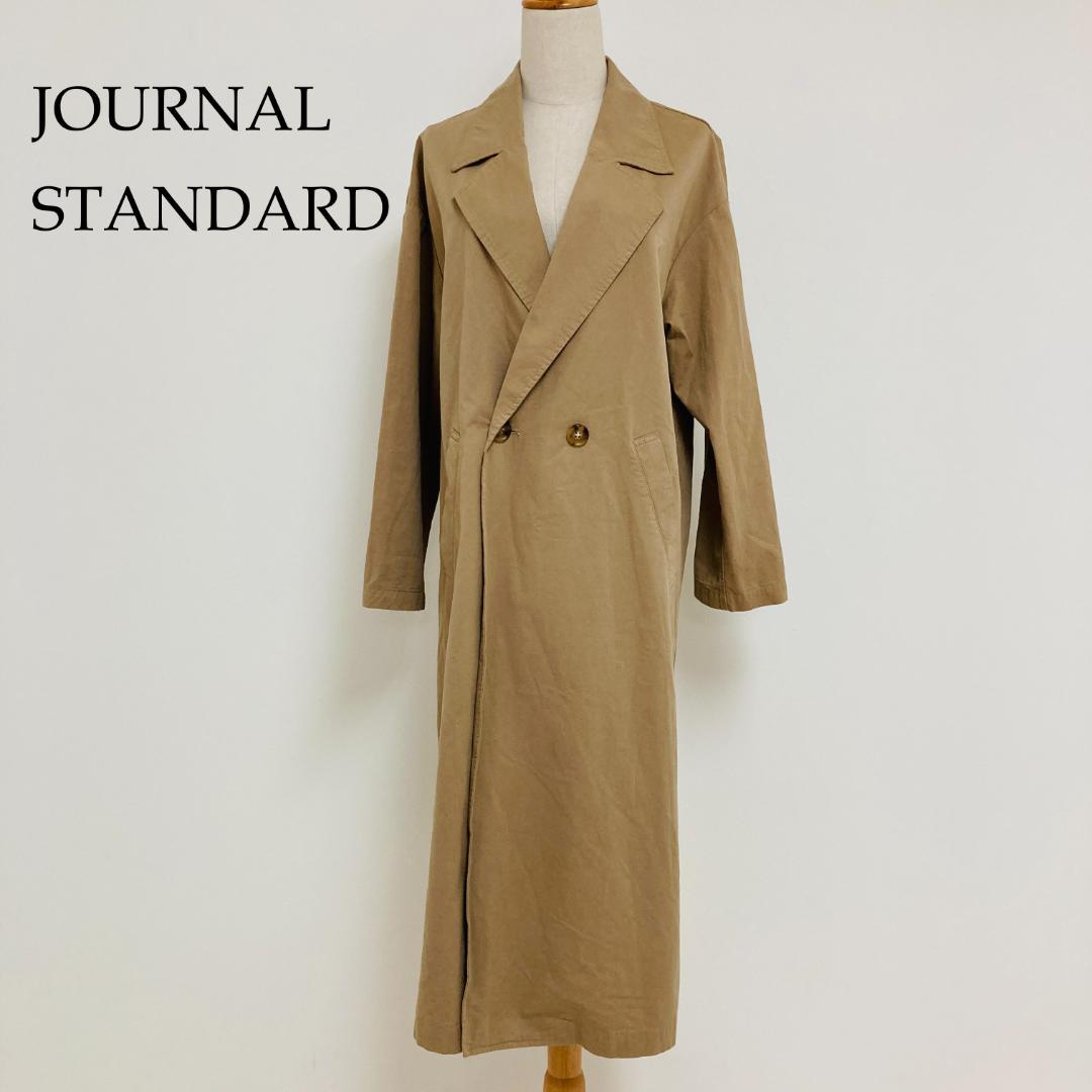 JOURNAL STANDARD ダブルブレストロングコート ベージュ 36 - メルカリ
