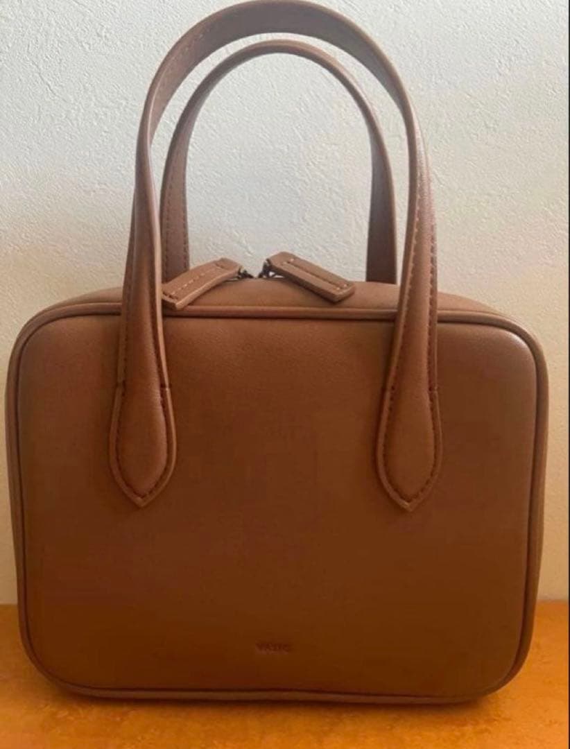 vasic amber mini mini ブラウン系ハンドバッグ美品雑誌掲載品 - メルカリ
