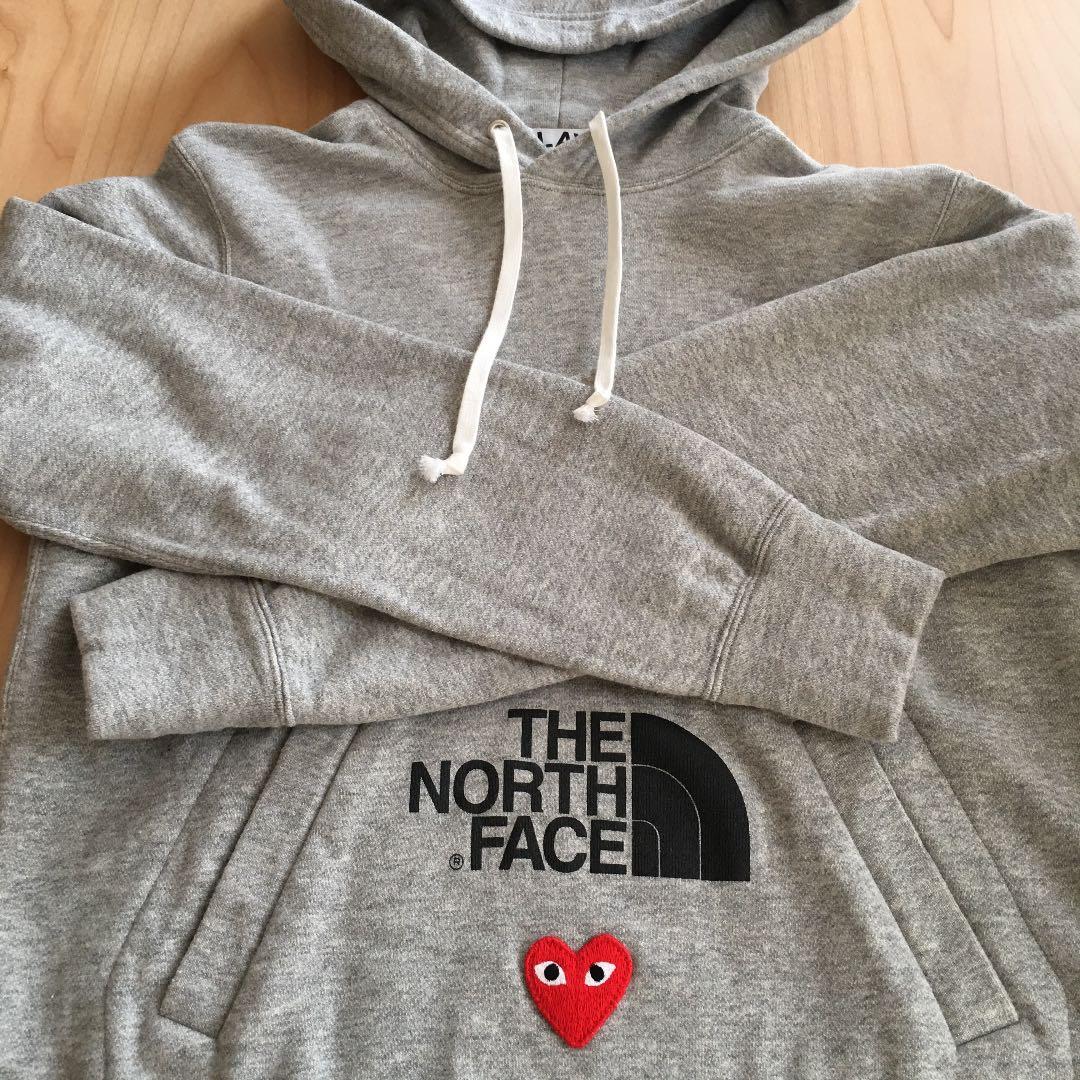 ノースフェイス×コムデギャルソン PLAY パーカー グレー L - メルカリ