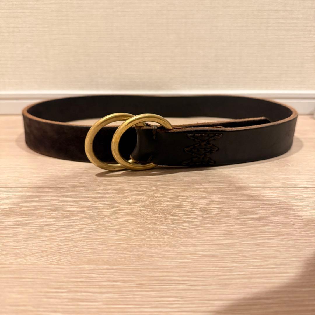 visvim ダブルリング　レザーベルト visvim（ヴィズヴィム） ビズビム VISVIM DOUBLE RING BELT レザー