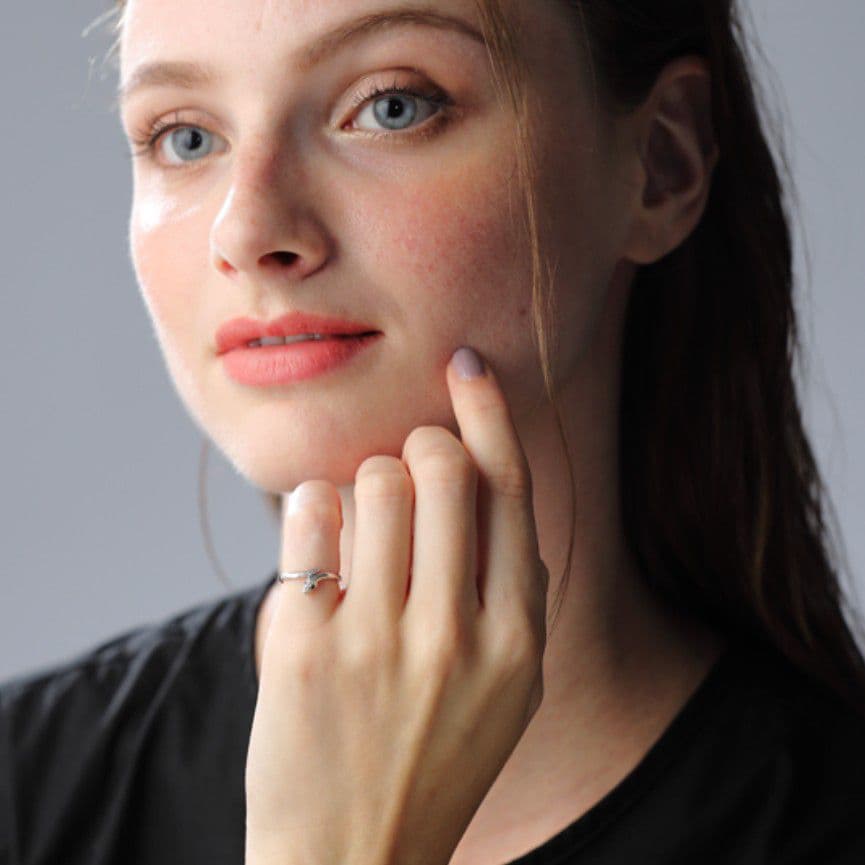 スタージュエリー プラチナ PYTHON KNOT ヘビ ピンキーリング 1号