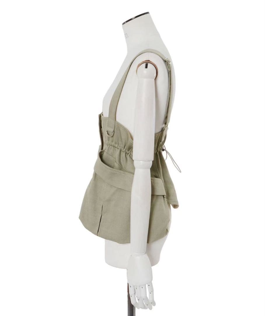 UN3D コルセットディティールベルト・ブラック