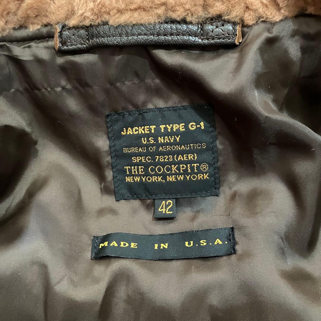 COCKPIT TYPE G-1 映画TOP GUN BROWN サイズ42号 - メルカリ