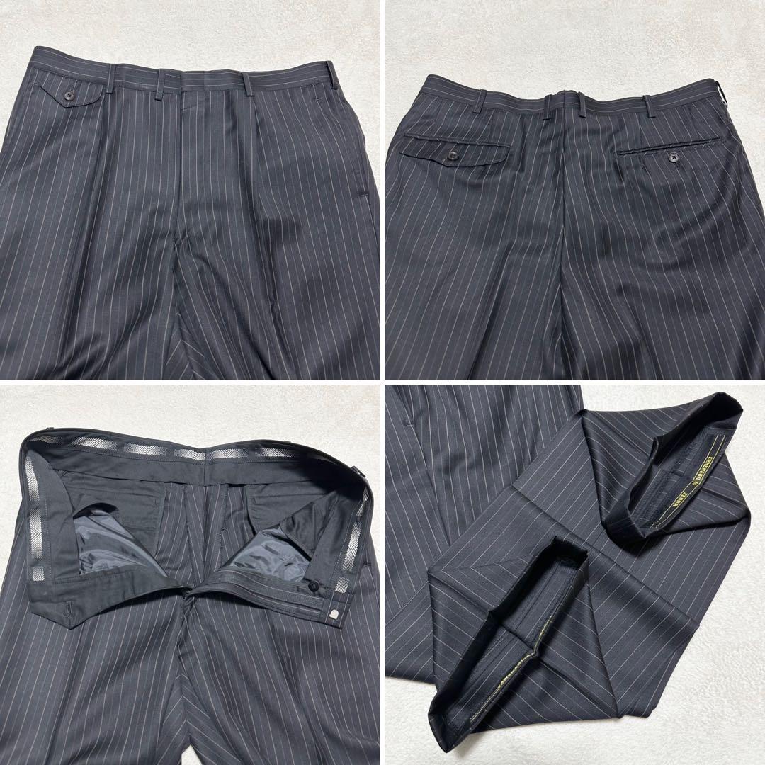 088 美品 Ermenegildo Zegna TROFEO スーツ 黒 3L - メルカリ