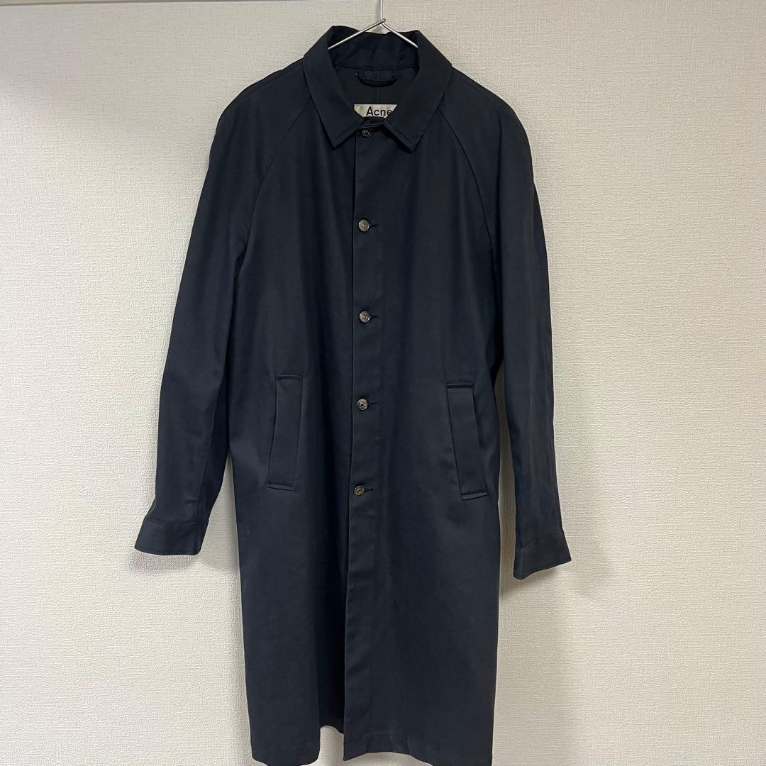 Acne Studios ステンカラーコート ネイビー - メルカリ