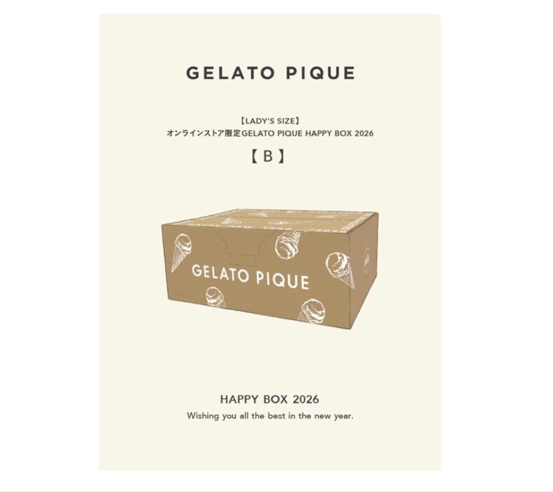 gelato pique ジェラピケ　2026年 福袋 Bセット 箱なし NEWS
