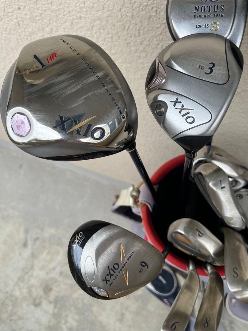 レディース！豪華XXIO等女性用ゴルフセット+稀少スヌーピキャディ