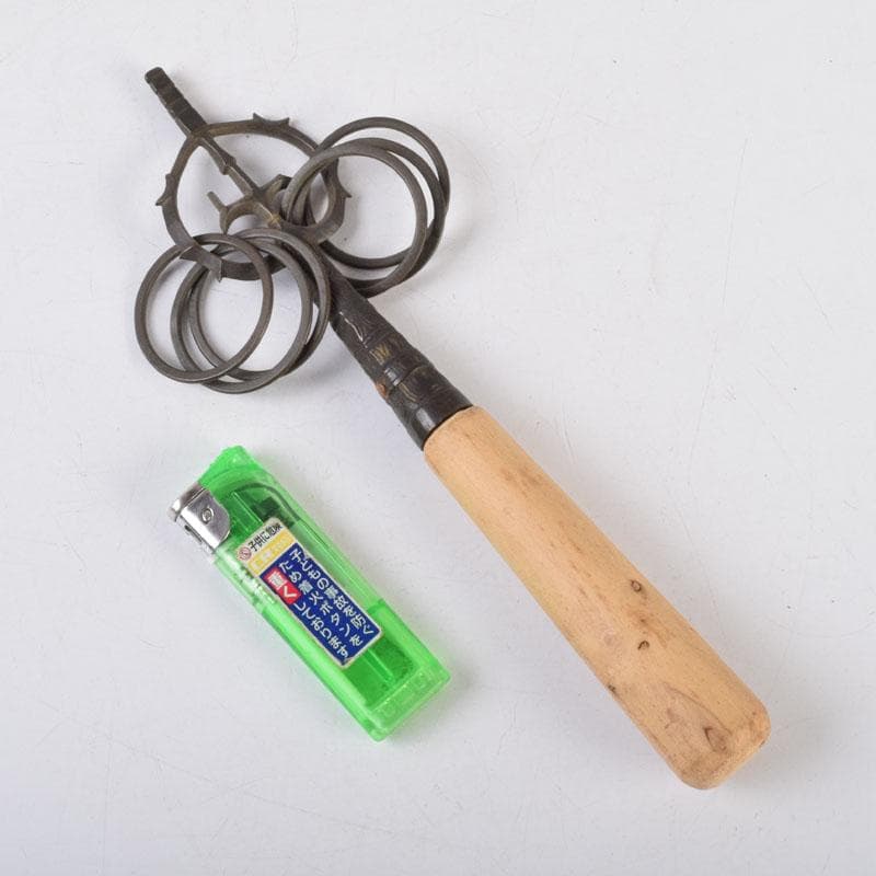 仏教美術 銅製 仏具 遊環 錫杖 箱付 C 8715