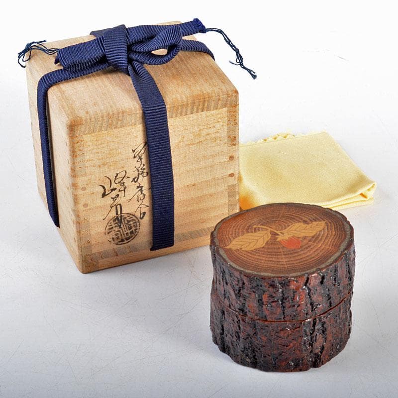 茶道具 加賀蒔絵師 川上峰春作 柿蒔絵 香合 共箱 M R4370 - メルカリ