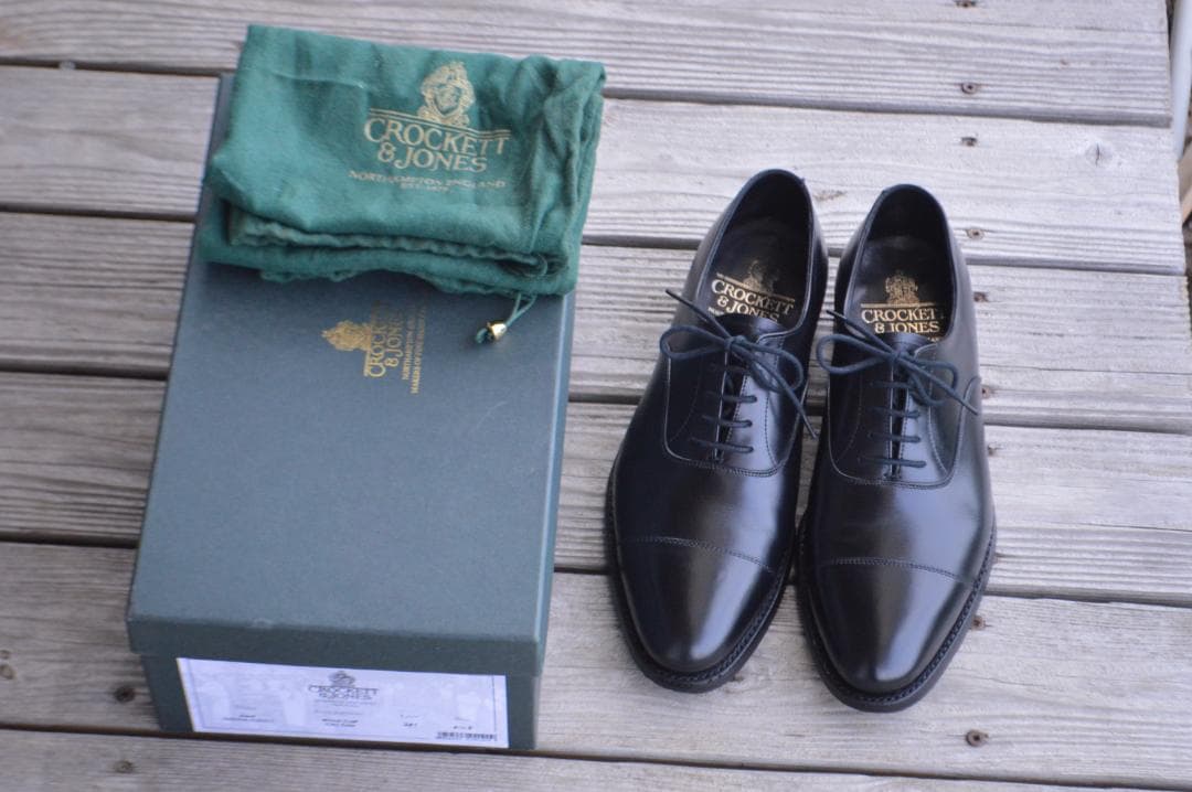 美品　CROCKETT＆JONES　KENT　6.5E　ブラック