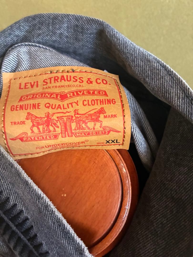 アンダーカバー リーバイス グレー デニムジャケット XXL - メルカリ