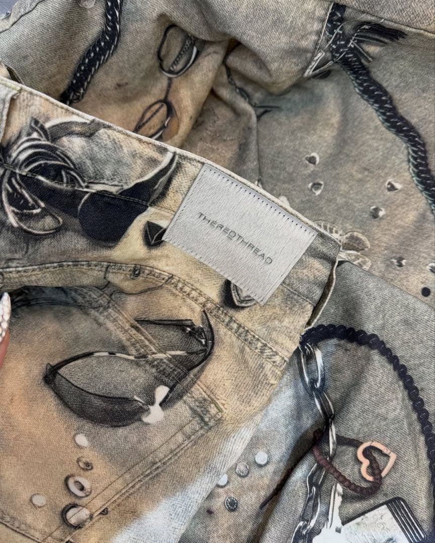 THEREDTHREAD S print denim 1 toys - メルカリ