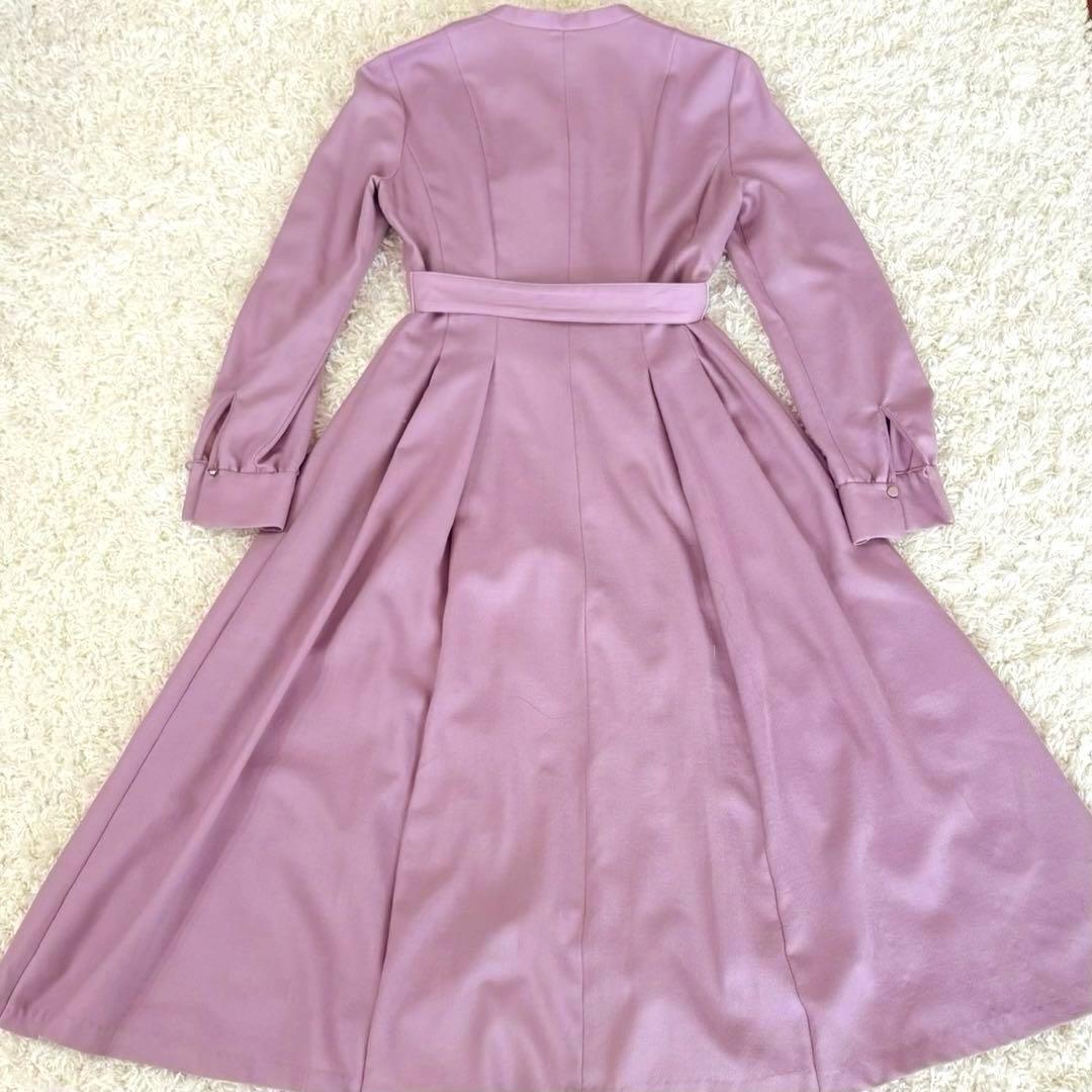 美品 ANAYI アナイ 上質ウールフレアワンピース 38 【クリーニング済