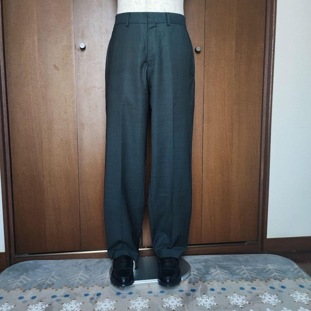 ブルックスブラザーズ REDA スラックス チャコールグレー シルエット