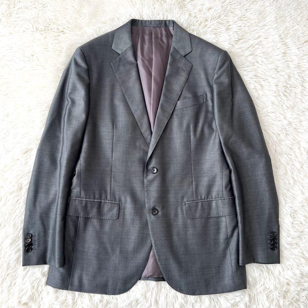 ESTNATION×PIACENZA 高級シルク混スーツ シルバー 50 - メルカリ