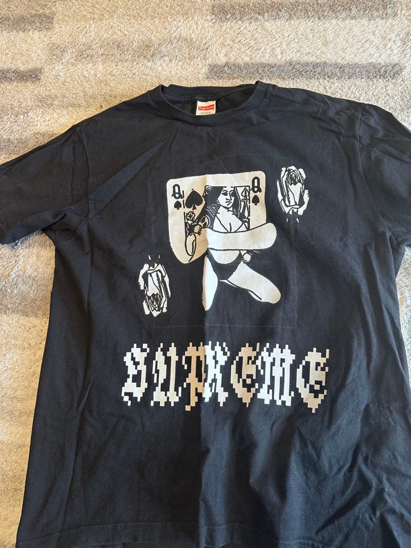 Supreme アートプリント Tシャツ M 黒 - メルカリ
