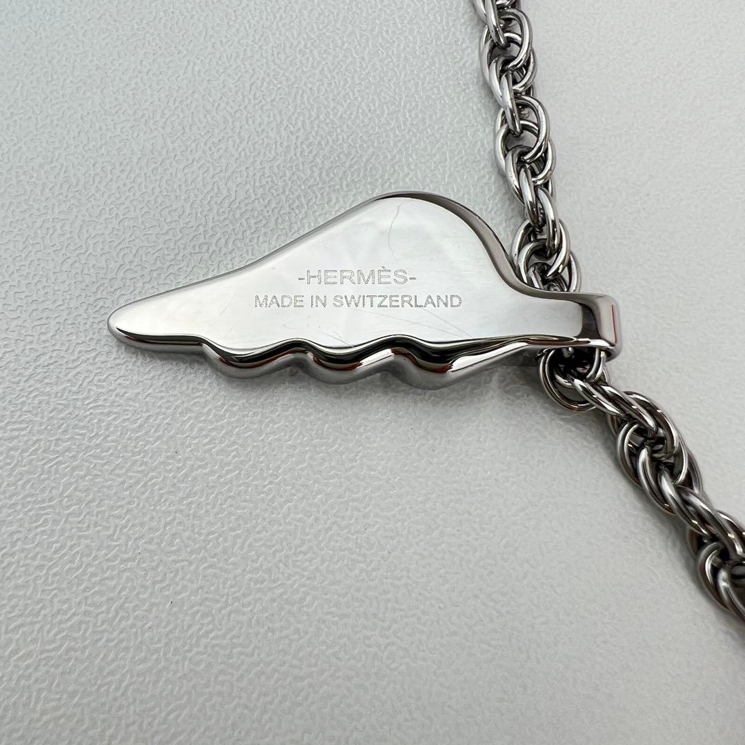 新品 HERMES エルメス ボン ヴォヤージュ キーホルダー シルバー 新作