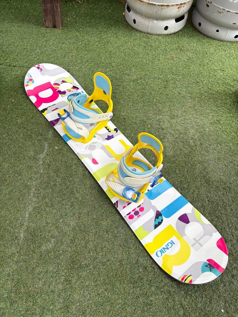 スノーボード2点セット IGNIO 100cm イグニオ キッズ 子供 ジュニア 極美品】IGNIO ジュニア用スノーボード 100cm ビンディングセット