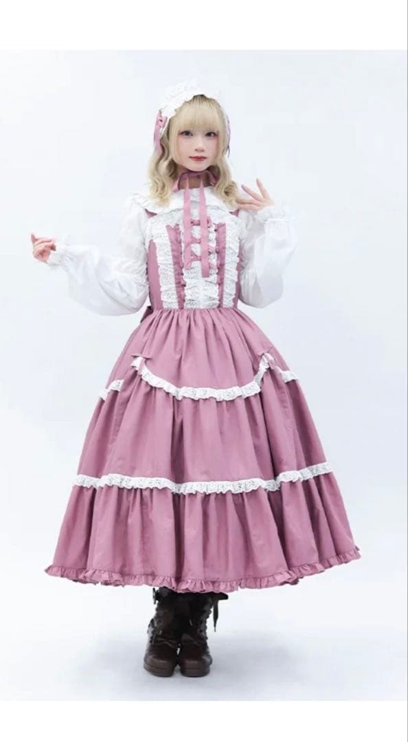 シャルミエール クラシックドールジャンパースカートセット ピンク系