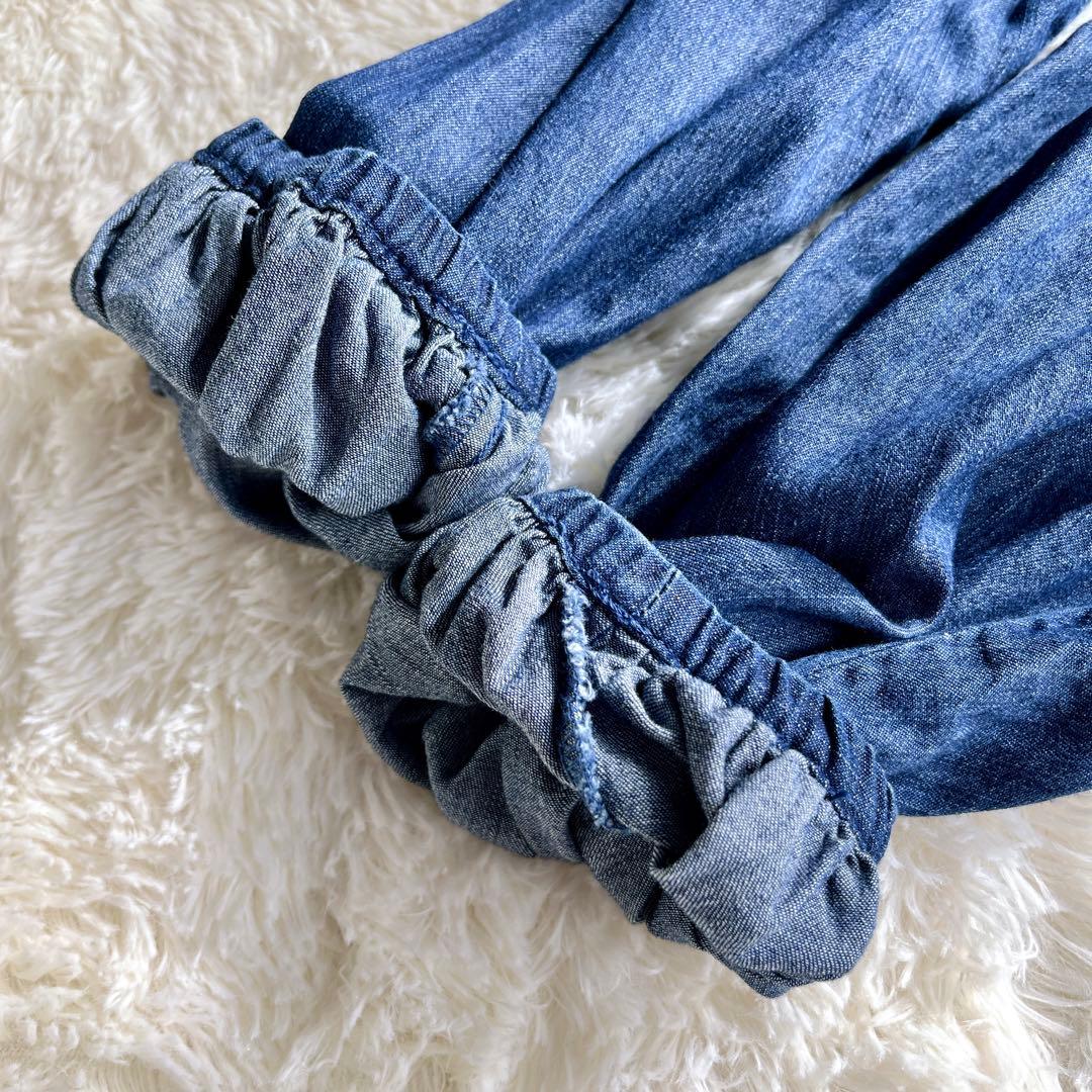 美品 Mila owen 2WAY デニムボウタイブラウス ボリューム袖 - メルカリ