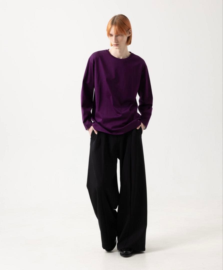 オズ様【美品】MBハイエンド尾州ウール フロントシーム”ハカマ”スラックス