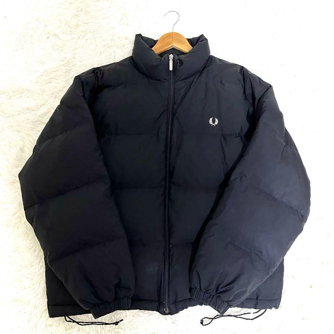 希少 90's フレッドペリー fred perry ダウンジャケット ブラック