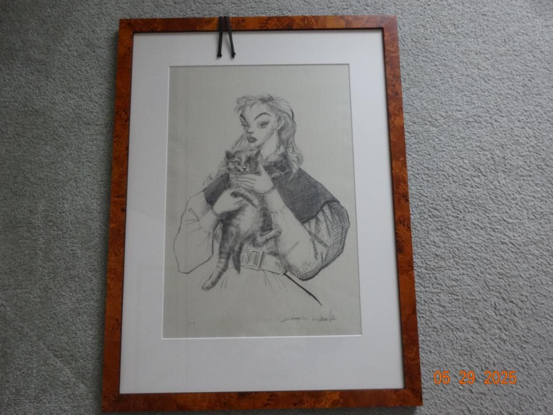 金子國義 真作リトグラフ　お嬢さん「エリザベス」 金子國義 真作リトグラフ お嬢さん「エリザベス」 - メルカリ