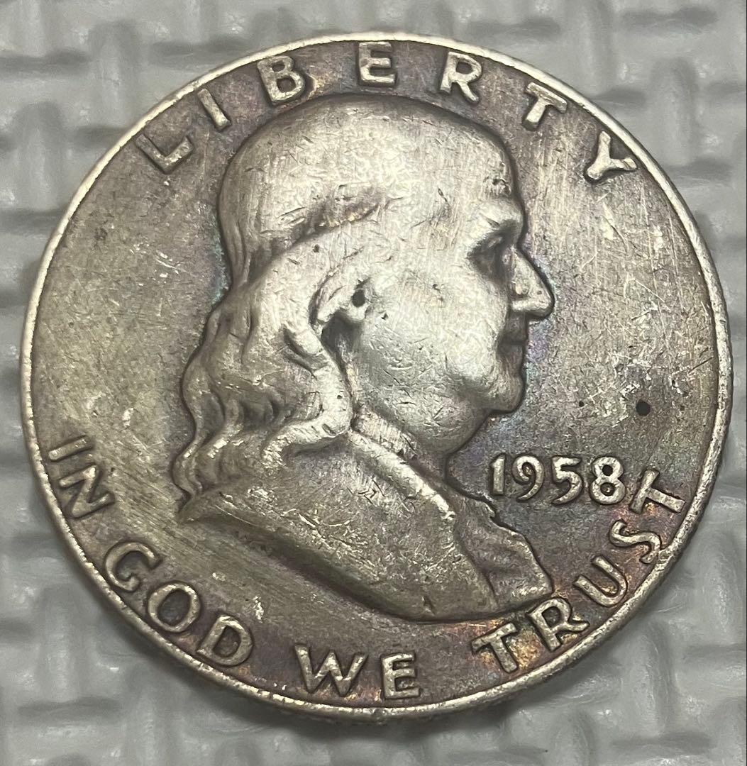 1958 フランクリンハーフダラー 銀品位90% 銀貨 - メルカリ