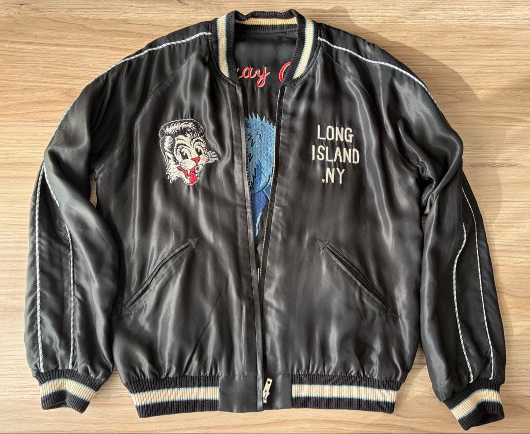 テーラー東洋 リバーシブルスカジャン ストレイキャッツ【美品・レア