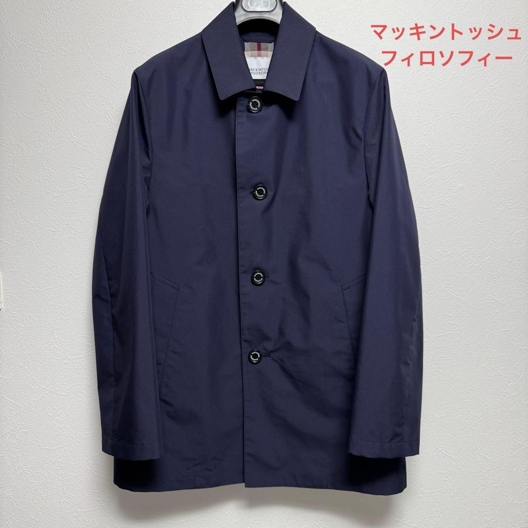 美品 マッキントッシュフィロソフィー ショートステンカラーコート M