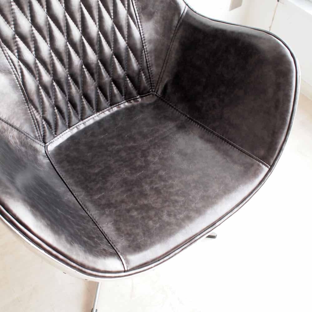 アルミニウムバック エッグチェア リプロダクト 合皮 ZR24268 - メルカリ