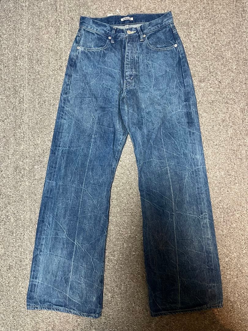 名品　Auralee SELVEDGE FADED DENIM PANTS Selvedge Faded Denim Pant
