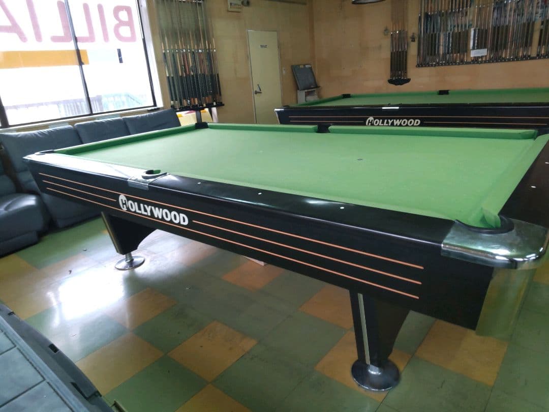 パ*ア様 HOLLYWOOD ビリヤードテーブル① 9フィート ビリヤード 楽天市場】ビリヤード台 スタイリッシュ ビリヤード台『関東限定、設置