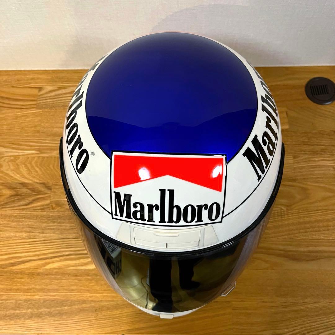 ヘルメット レプリカ 希少】ジャンアレジ SHOEI マルボロロゴ仕様