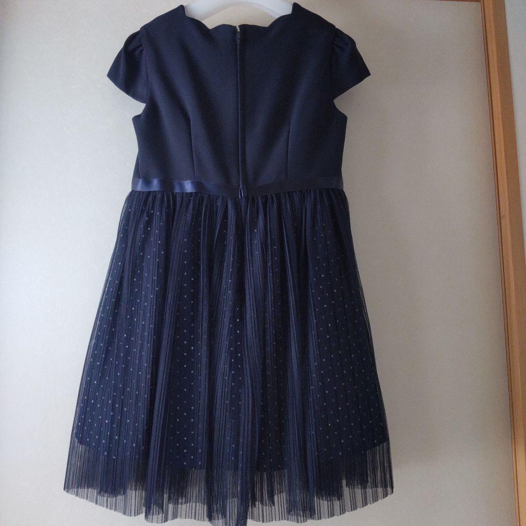 CHOPIN ショパン紺フォーマルワンピース 白ボレロ 115 七五三 卒園入学