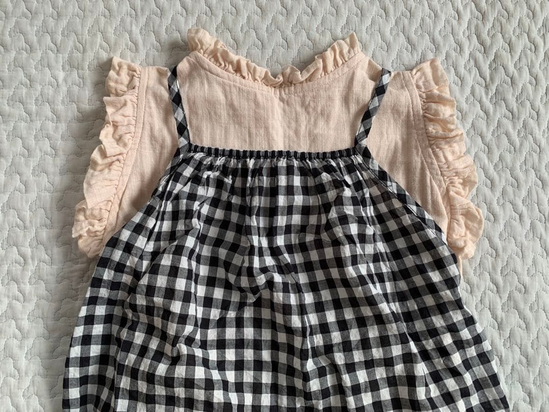 Soor Ploom＊ソーアプルーム＊ギンガム＊Ines Romper＊6ySoorploom