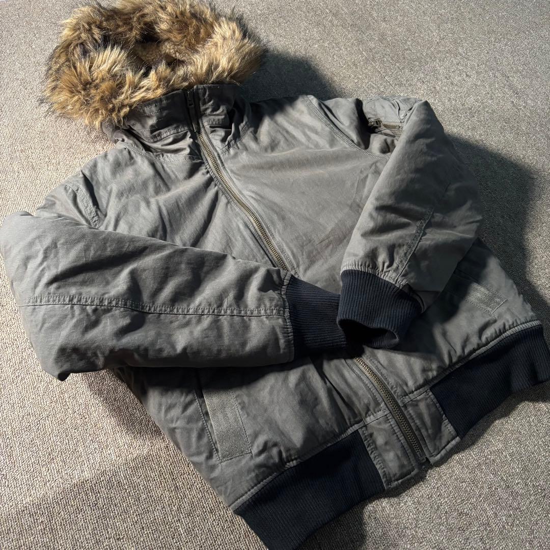 OLD GAP 短丈 ファー ミリタリー ジャケット フード N2B - メルカリ