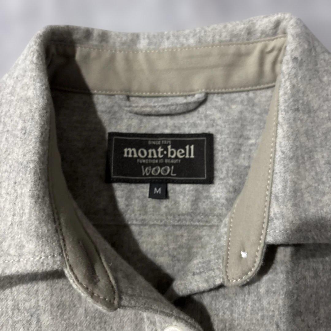美品]モンベル ウール マウンテンシャツ グレー Mサイズ - メルカリ