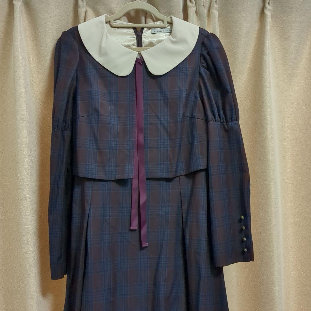 メゾンドフルール❀カノン チェックワンピース - メルカリ