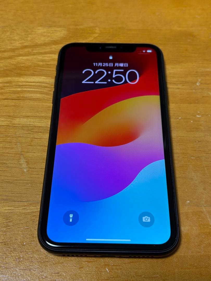 iPhone11 ブラック 64GB SIMロック解除 初期化済