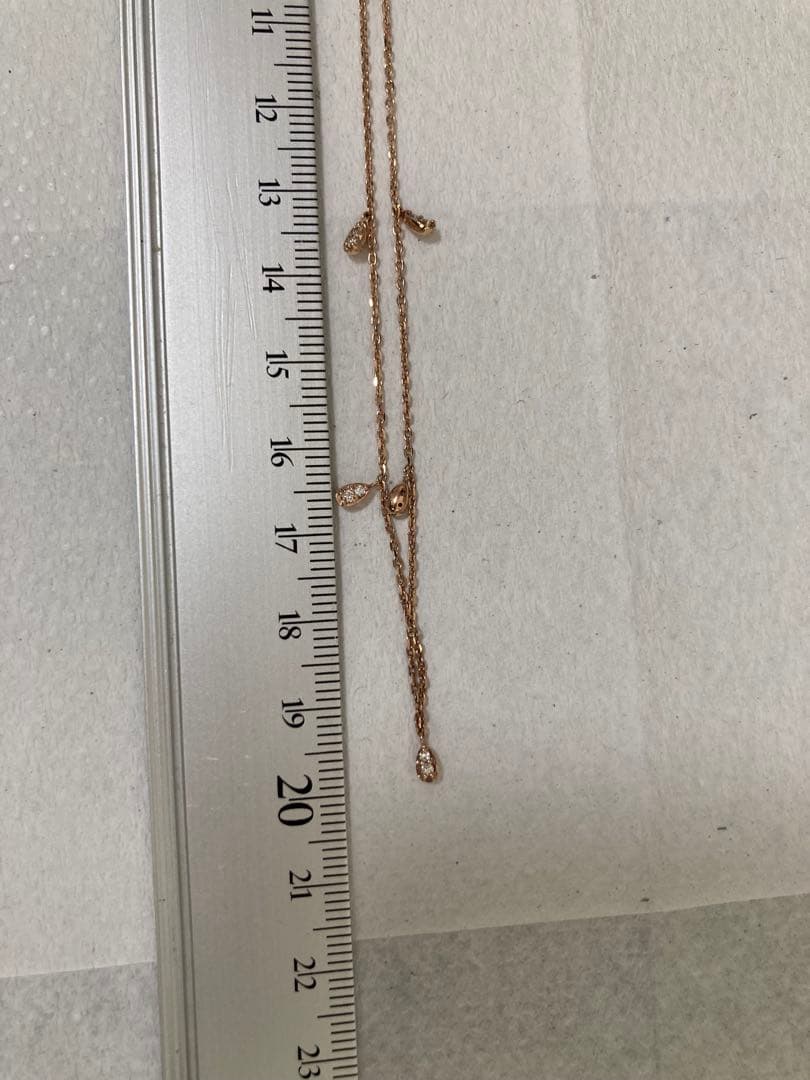 k10 ダイヤモンド　ネックレス　組曲　1.95g