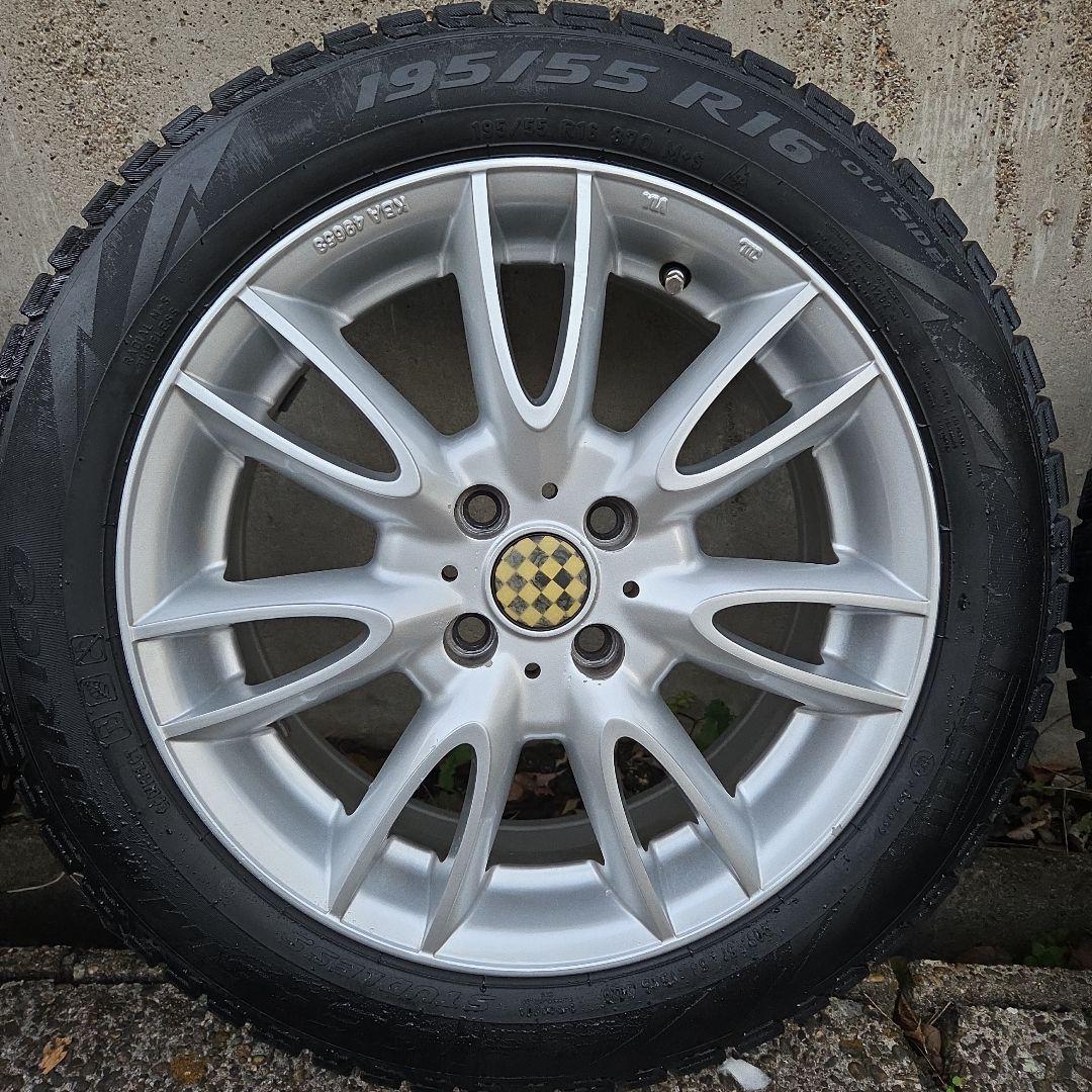 中古　スタッドレスタイヤホイール4本 16インチ 4H100 6.5J +48