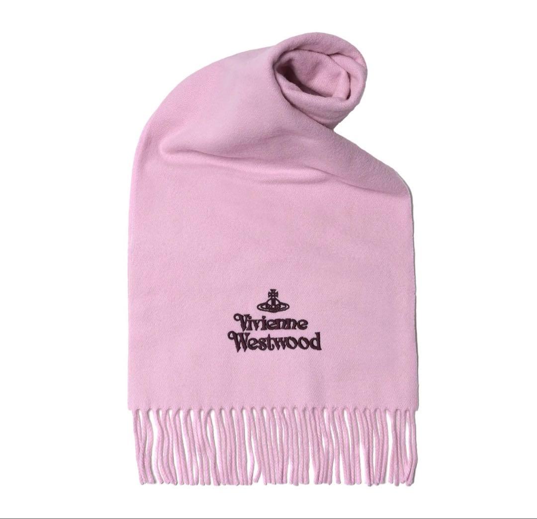 Vivienne Westwoodヴィヴィアン ピンク マフラーラッピング箱付き