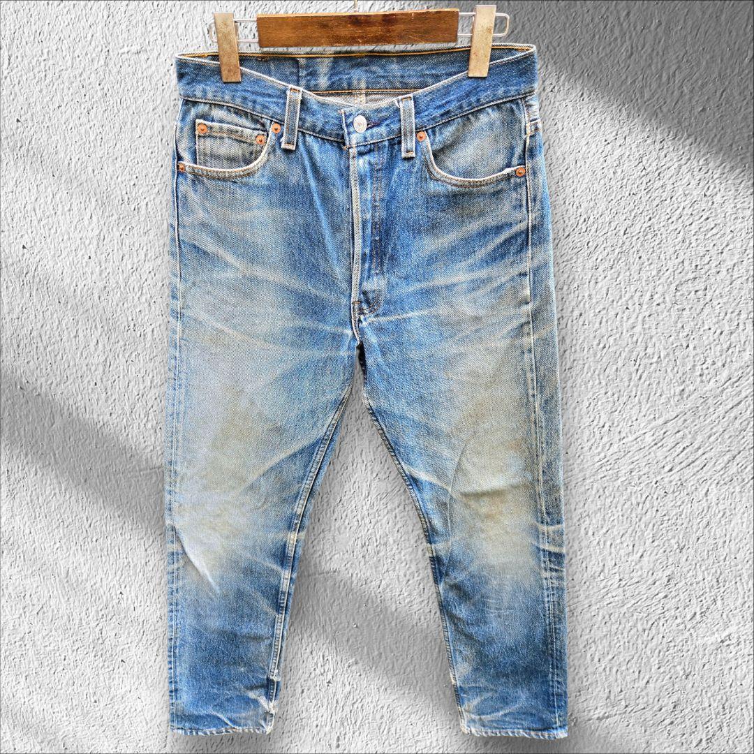 極上！90s USA製 リーバイス501 鬼ヒゲ - メルカリ