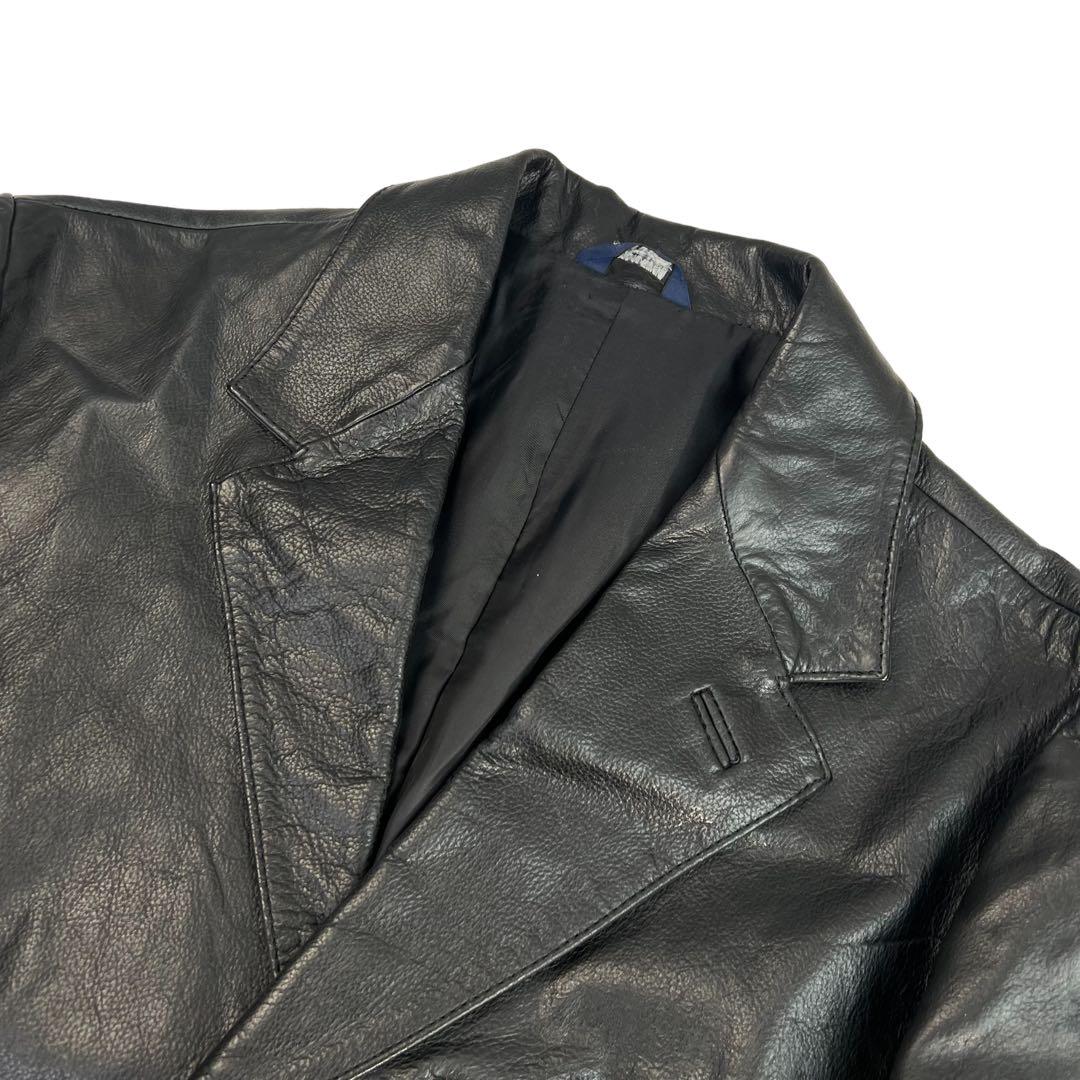 美品 GAP ギャップ 90s vintage レザーテーラードジャケット XS - メルカリ