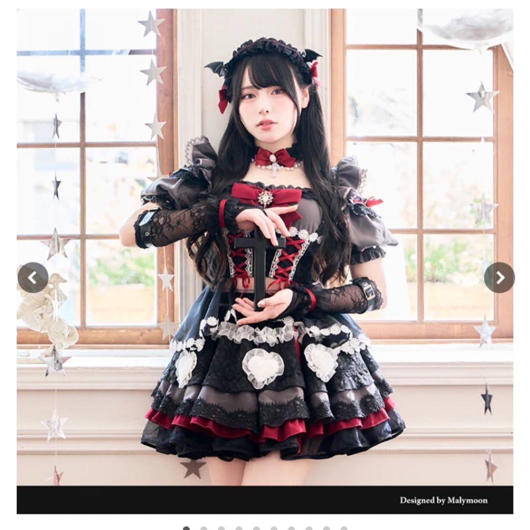 マリームーン デビル 即日発送】ナイトメアセーラーデビル《ハロウィンコスプレ7点セット