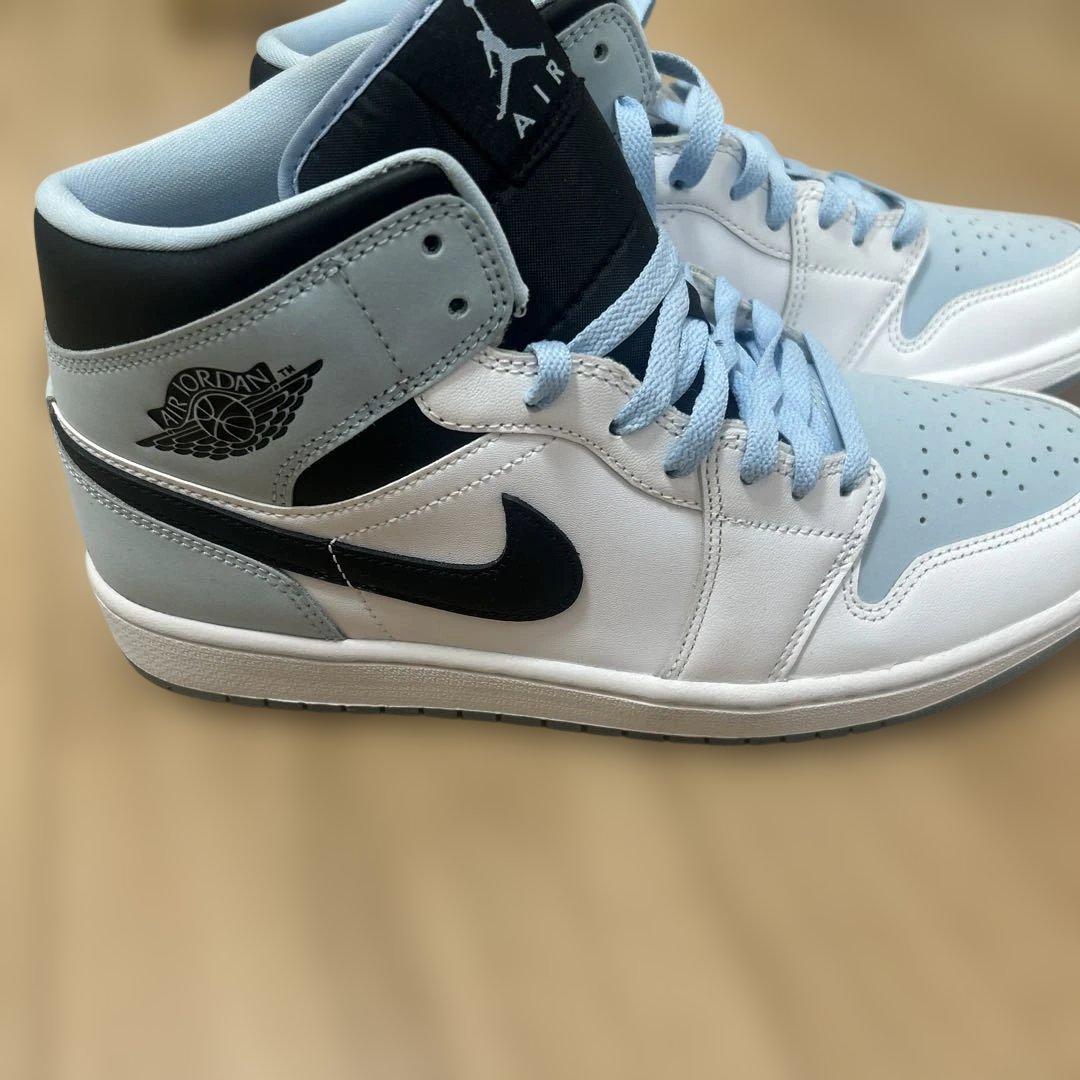 JORDAN1 mid \"Ice Blue Nubuck\" 新品 27.5cm