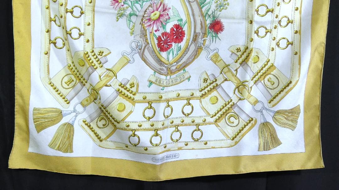 HERMES エルメス 大判スカーフ カレ90 D418 - メルカリ