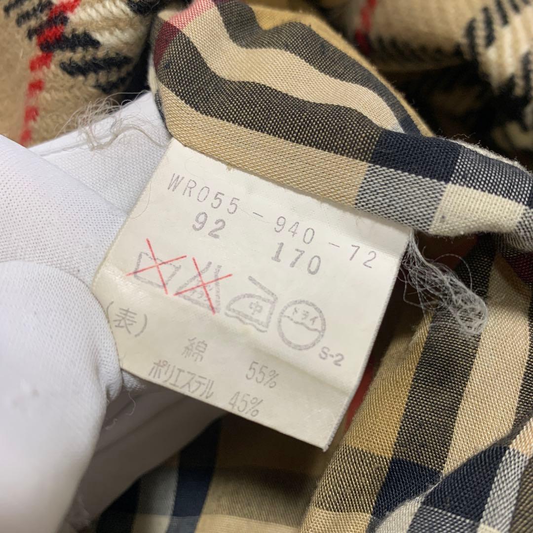 バーバリー ライナー付き ステンカラーコート クリーニング済